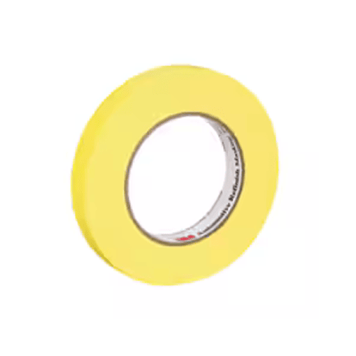 3M™ Automotive Yellow Masking Tape 388N, 06652, 18 mm x 55 m, 48 /Case