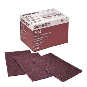 Scotch-Brite™ Hand Pad 7447, Very Fine, Maroon, 6 in x 9 in